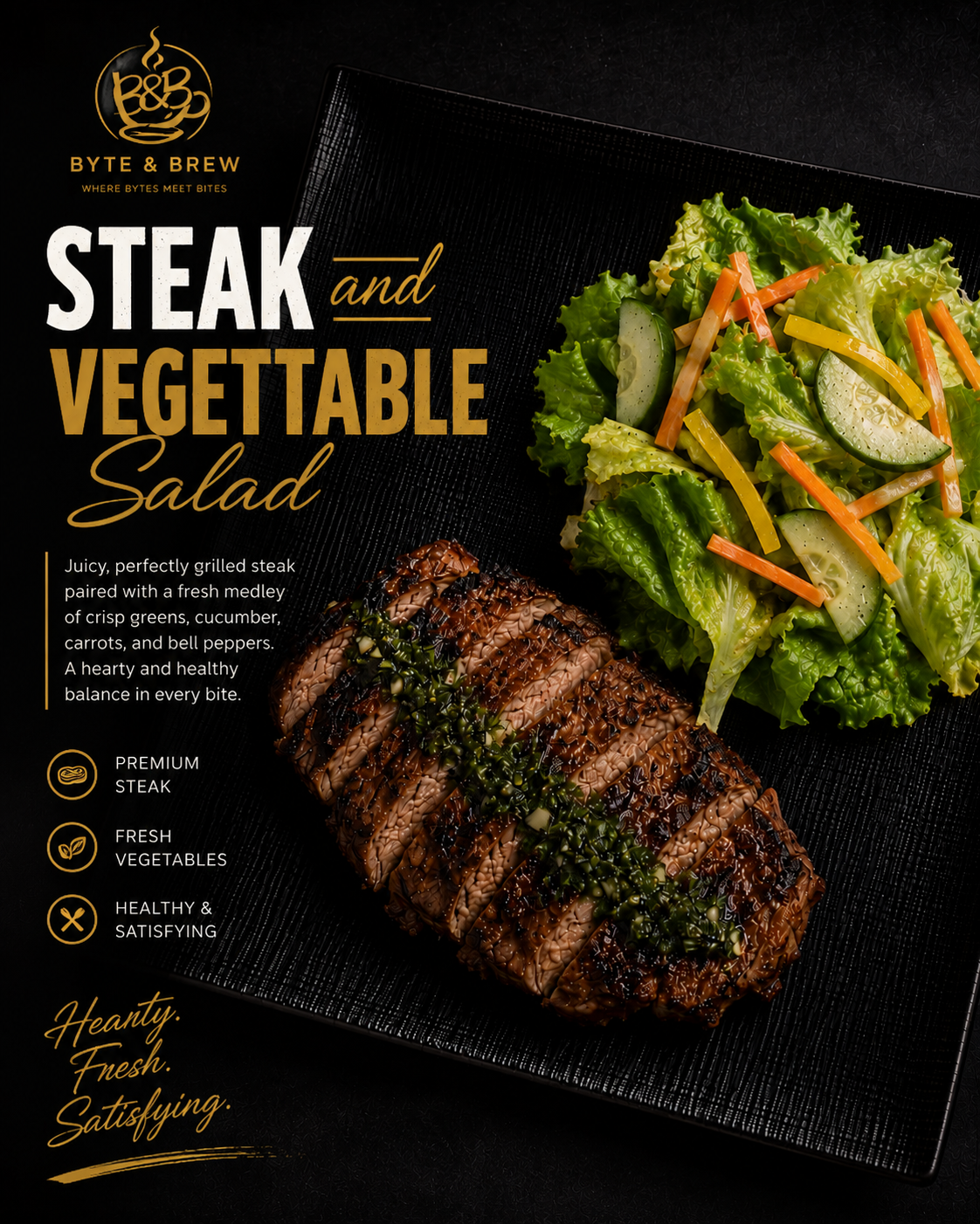 Steak and Vegetable Salad