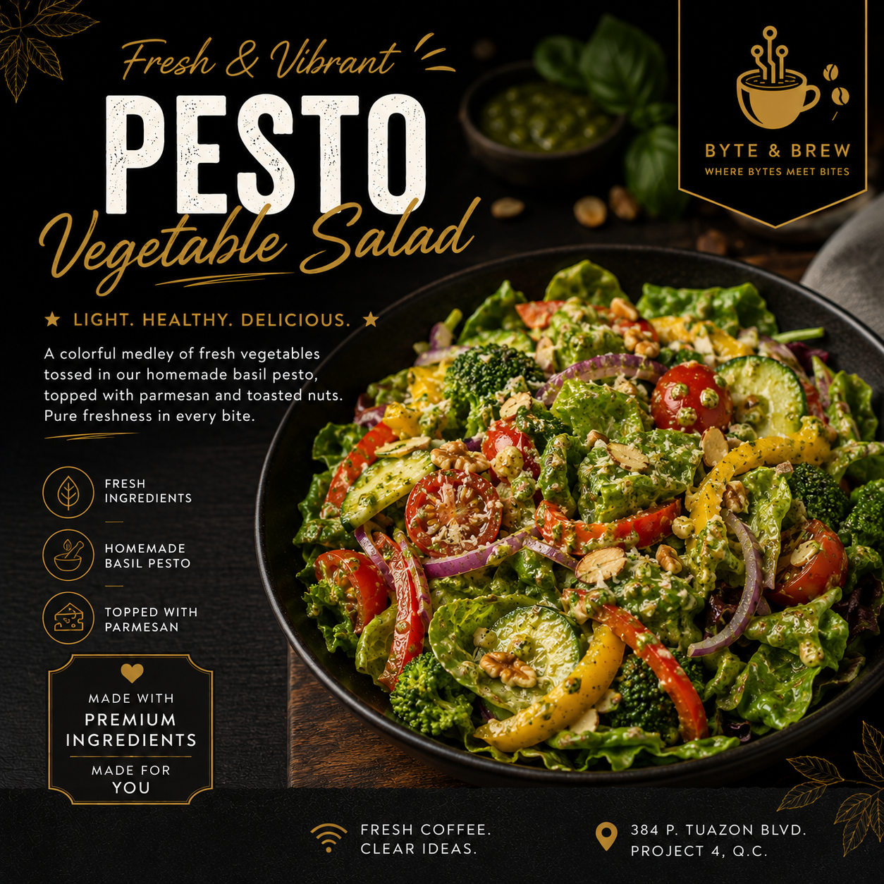Pesto Vegetable Salad