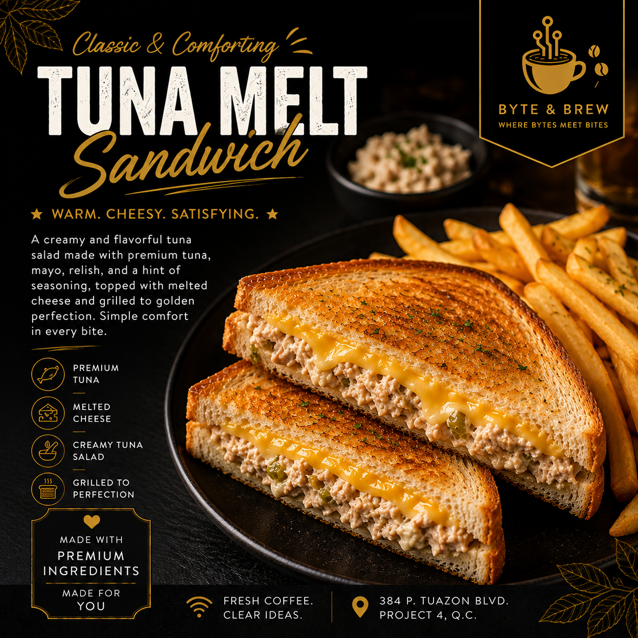 Tuna Melt Sandwich
