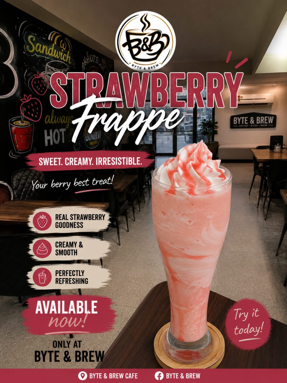 Strawberry Frappe